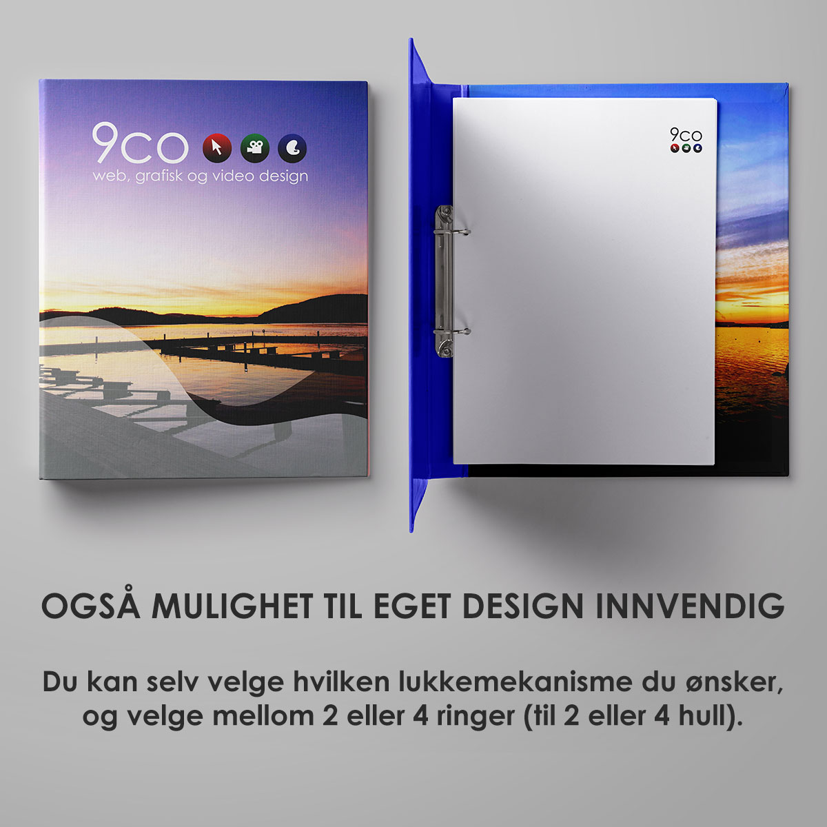 Få også eget design innvending på ringpermen