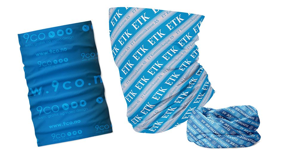 Multineck, buff, bandana, reklamehals med logo