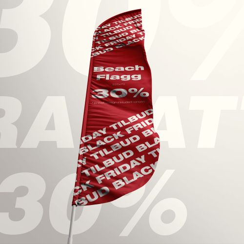 30% på beachflagg